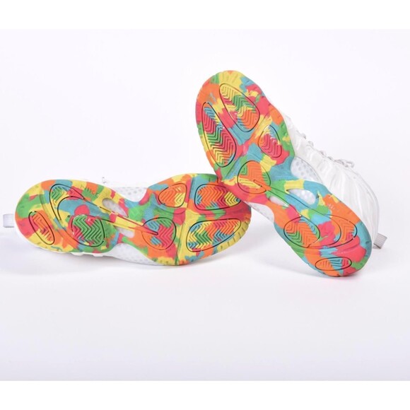 Nike, Air, Foamposite One White Fruity Pebbles Size 7Y Youth 7 Mens 7 Women 8.5 - Picture 7 of 7